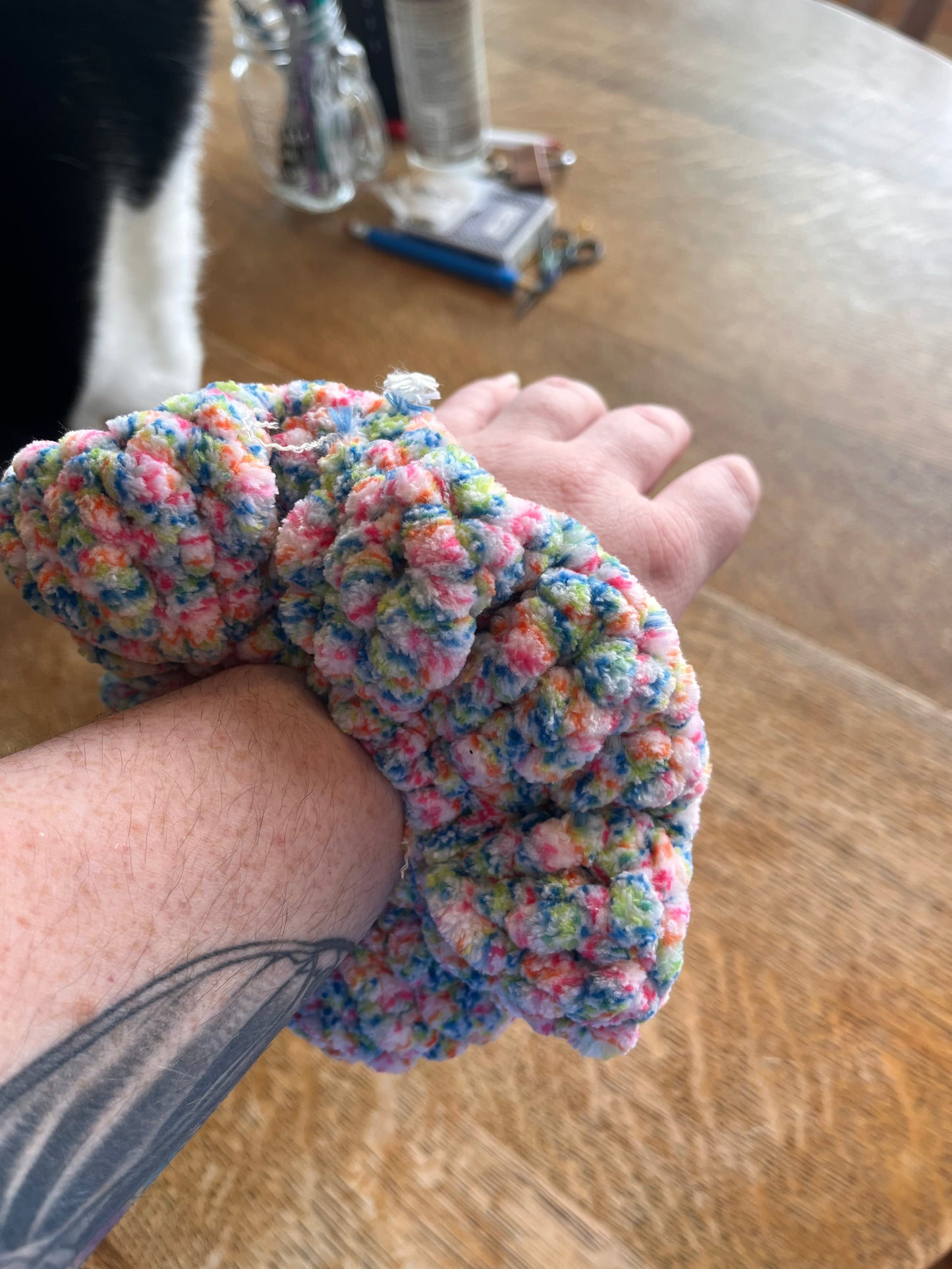 Confetti Crochet Scrunchies