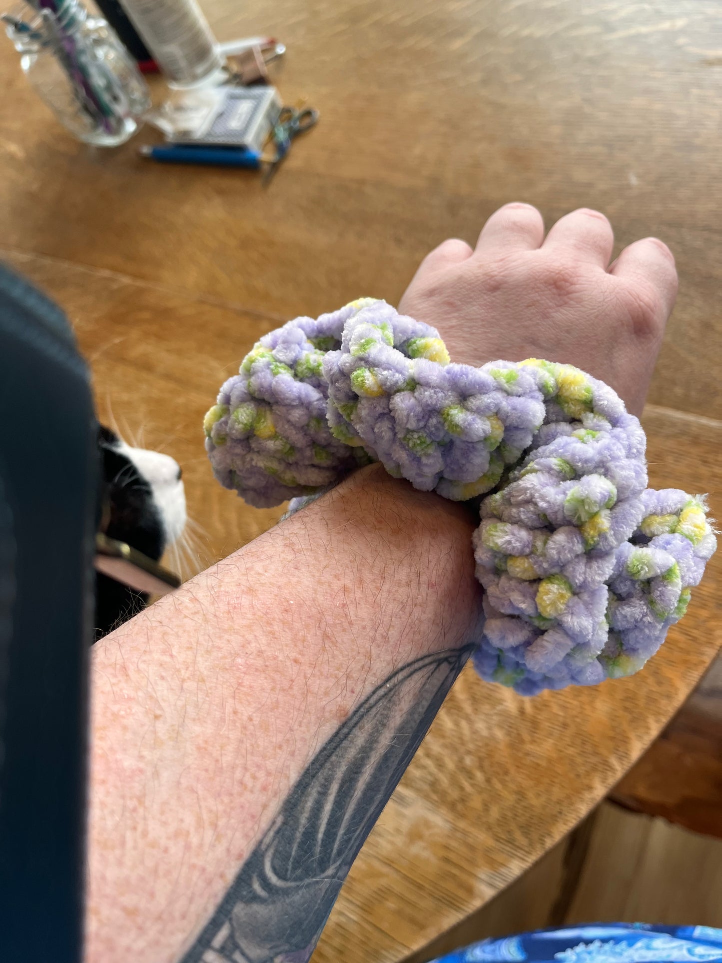 Confetti Crochet Scrunchies