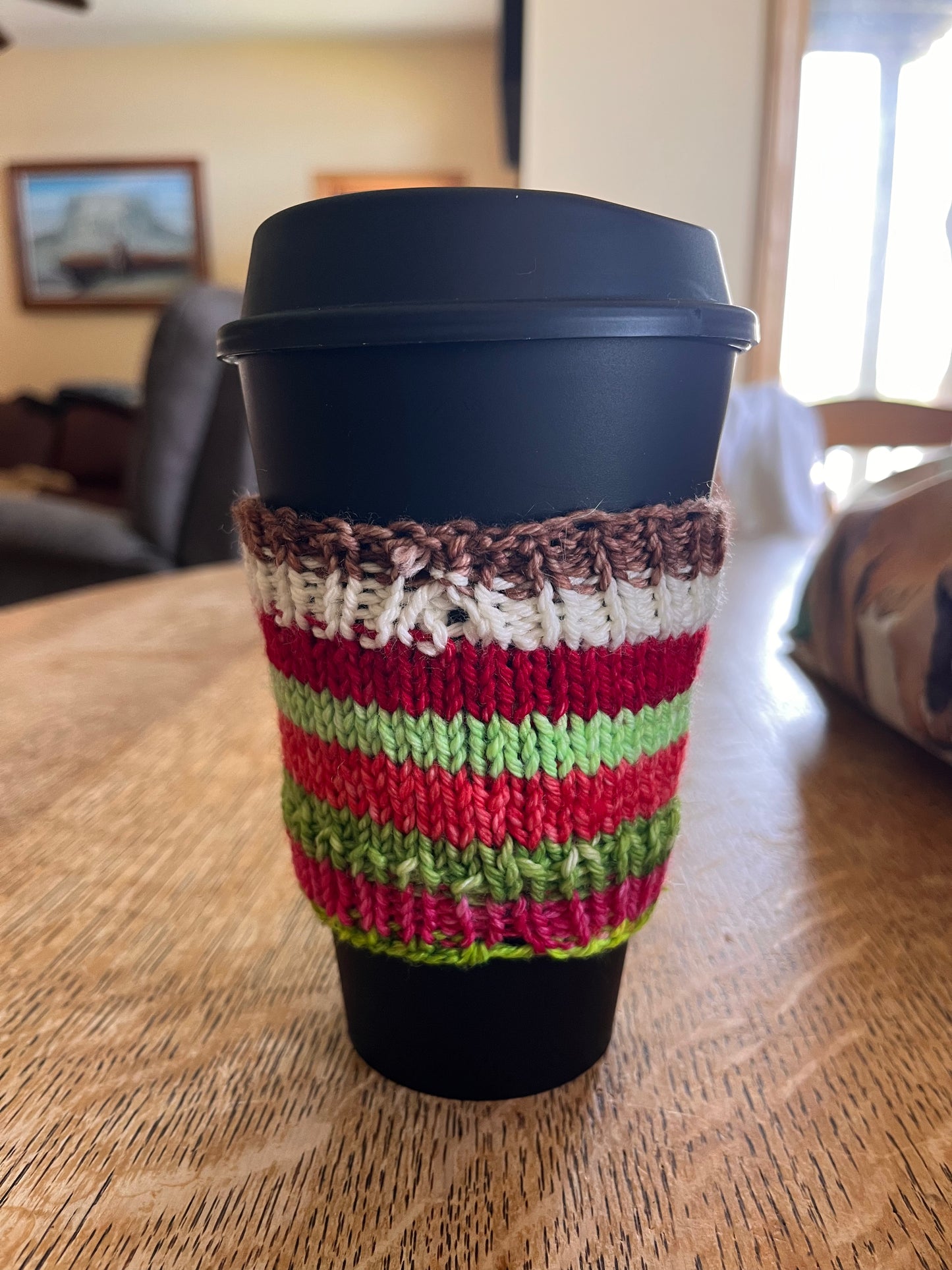 Imperfect Striped Coffee Cozies