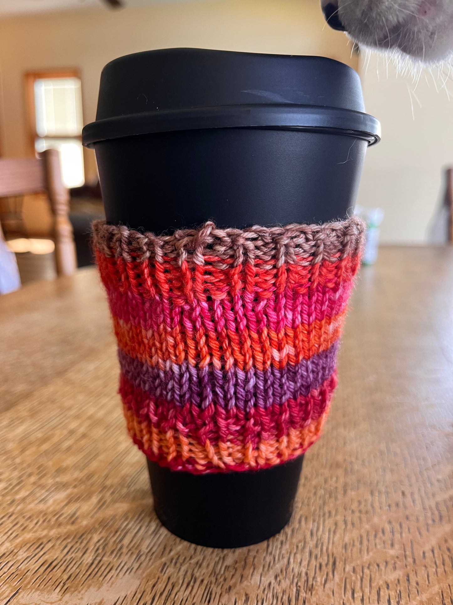 Imperfect Striped Coffee Cozies