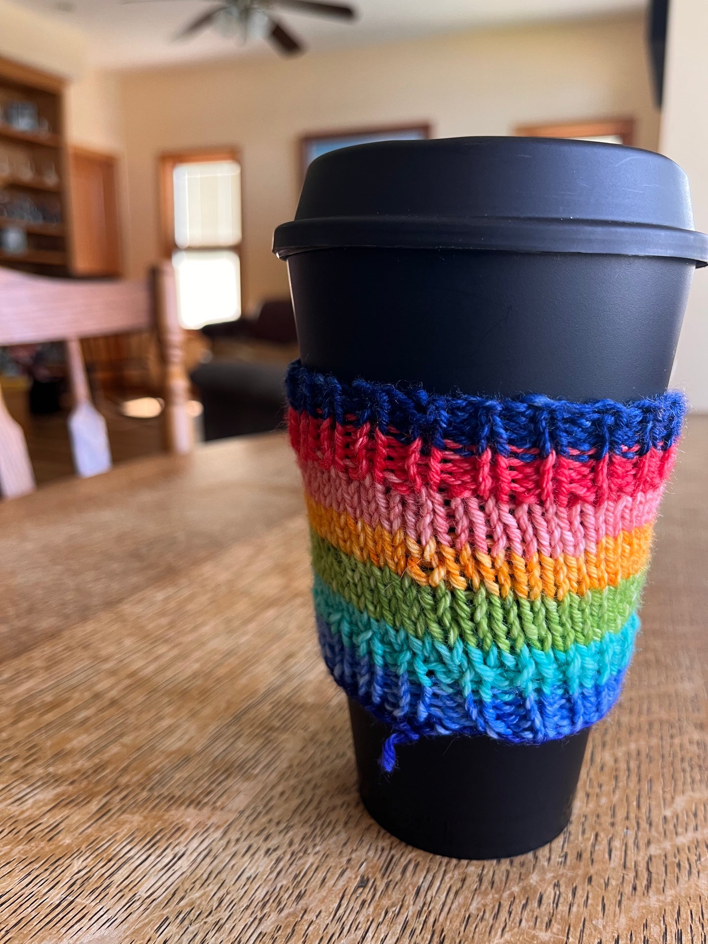 Imperfect Striped Coffee Cozies
