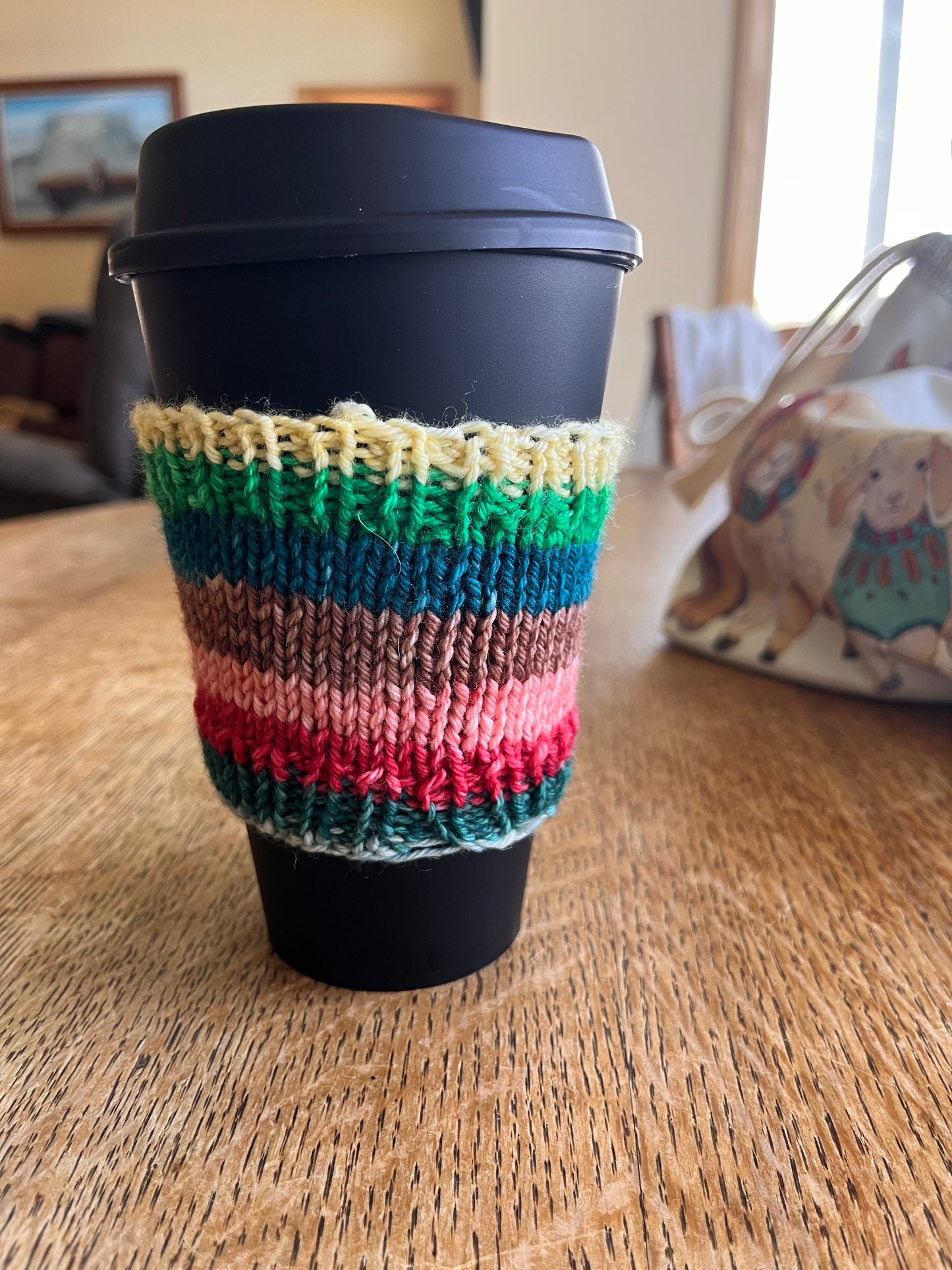 Imperfect Striped Coffee Cozies