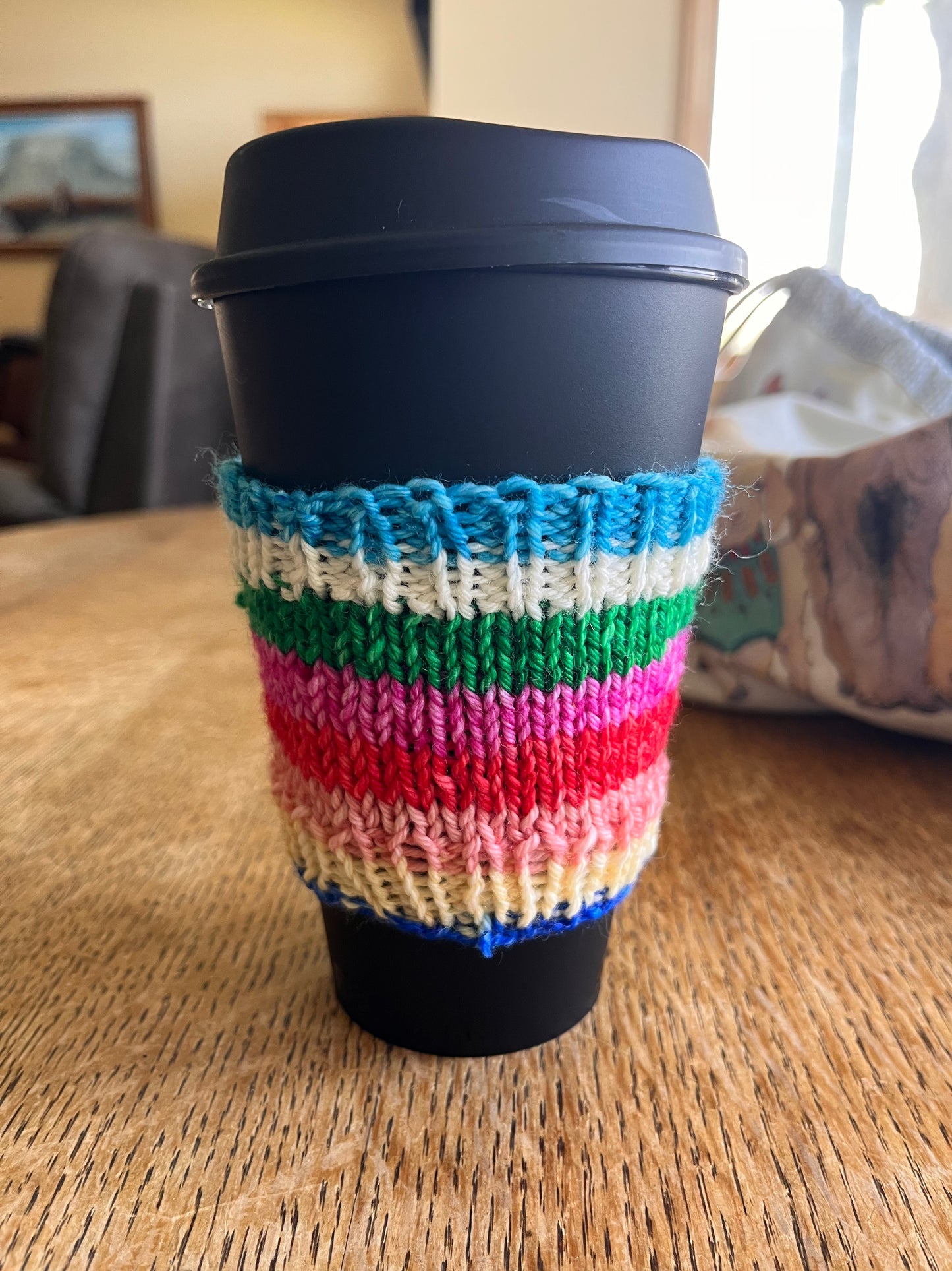 Imperfect Striped Coffee Cozies