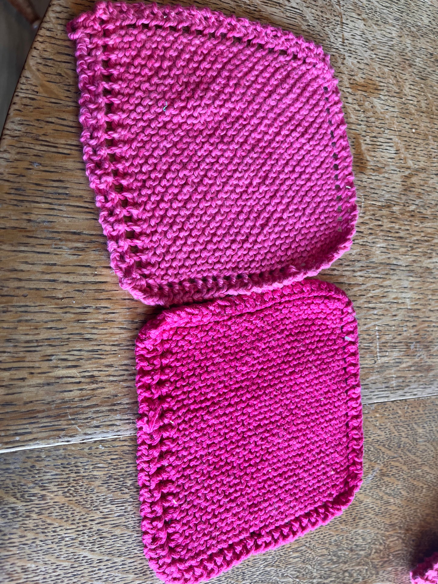 Pink Cotton Dishcloths