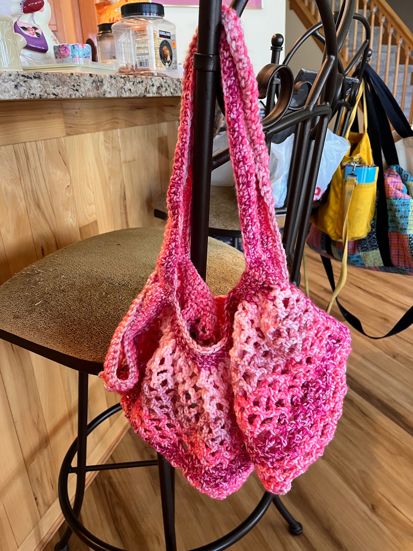 Pink Market Bag- Medium