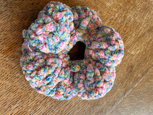 Confetti Crochet Scrunchies
