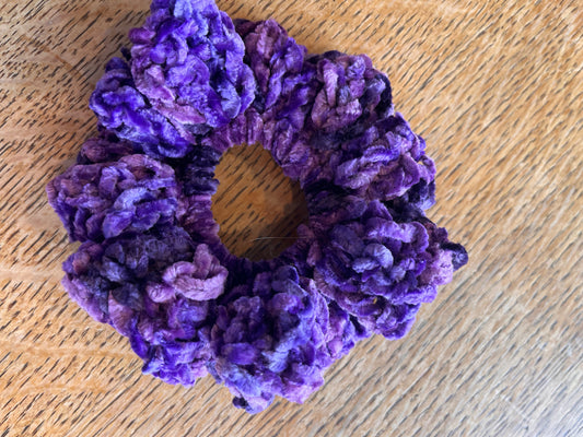 Purple Velvet Scrunchies