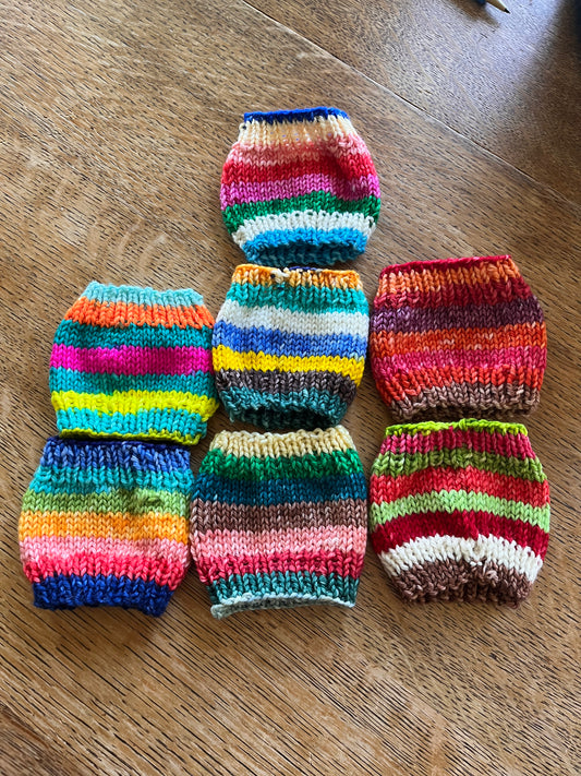 Imperfect Striped Coffee Cozies