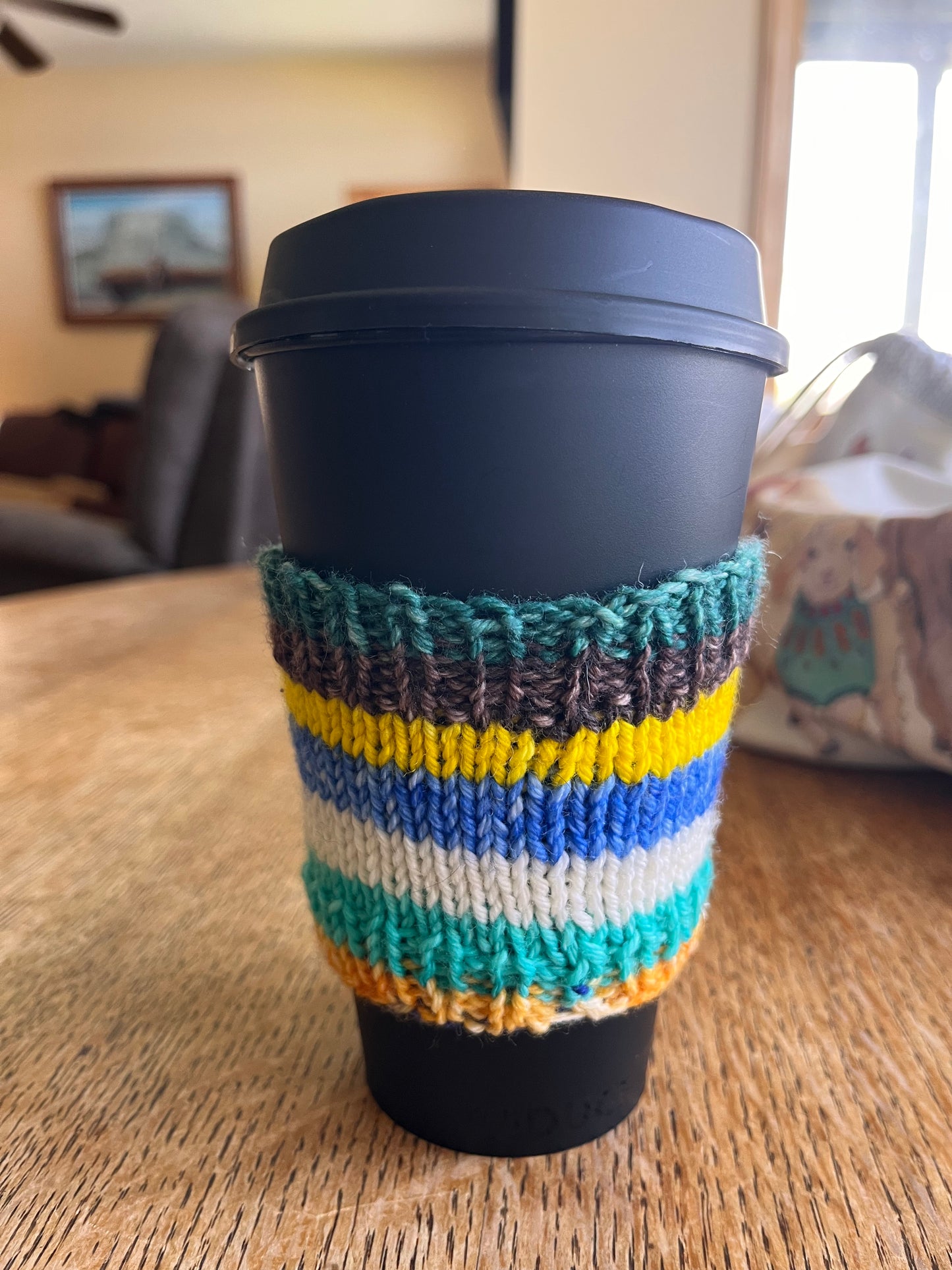 Imperfect Striped Coffee Cozies
