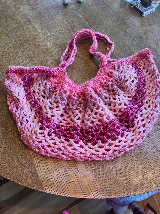 Pink Market Bag- Medium