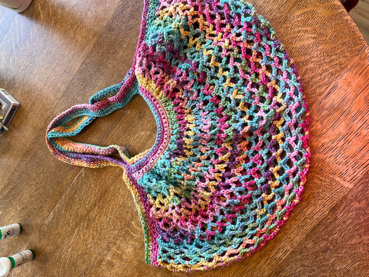 Spring Multicolored Market Bag- Medium